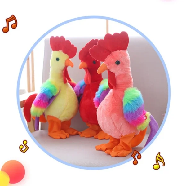 Robot Chicken Pet Toy Electronic Screaming Rooster Electric Dance Sing Plush Toy R66D - Image 2