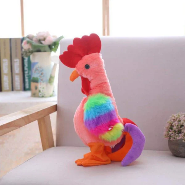 Robot Chicken Pet Toy Electronic Screaming Rooster Electric Dance Sing Plush Toy R66D