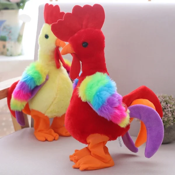 Robot Chicken Pet Toy Electronic Screaming Rooster Electric Dance Sing Plush Toy R66D - Image 3