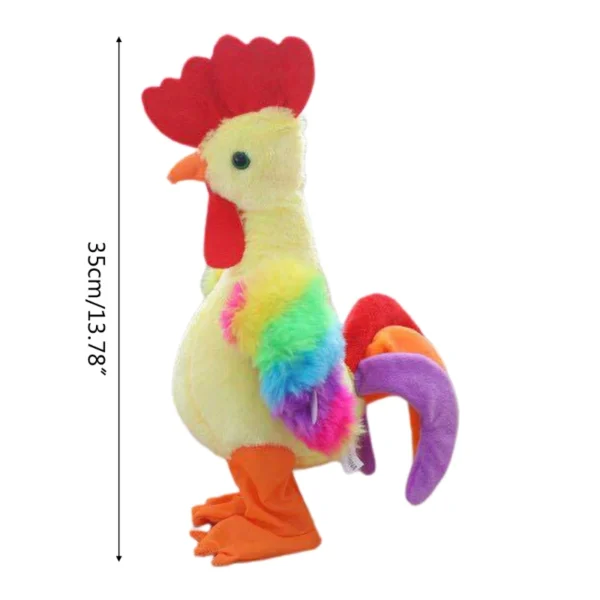 Robot Chicken Pet Toy Electronic Screaming Rooster Electric Dance Sing Plush Toy R66D - Image 4