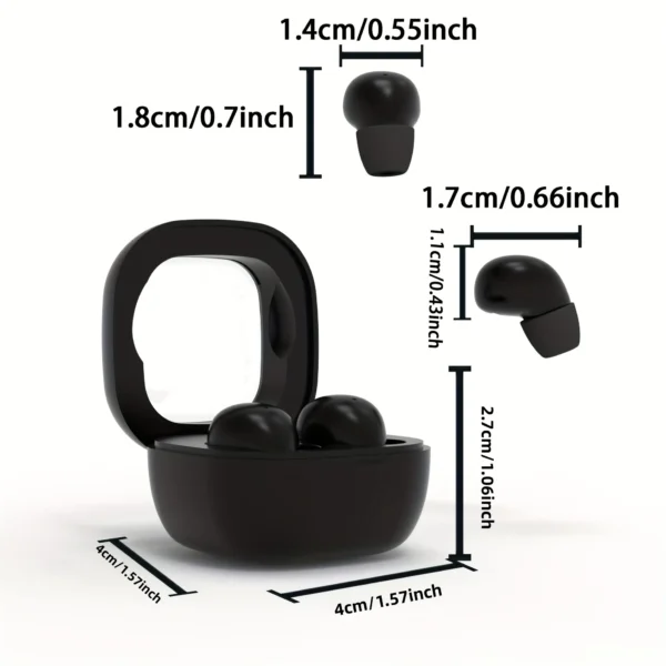 Wireless Headphones Bluetooth Headset Invisible Earbuds With Mic Noise Cancelling Earphone Suitable for people with small ears - Image 6