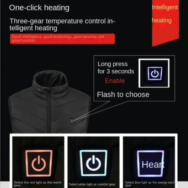 Outdoor Leisure Fever Sports Outdoor Vest Heated Jacket Winter Vest Cold Warm Winter Outdoor Clothing Sports Warm Jacket - Image 2