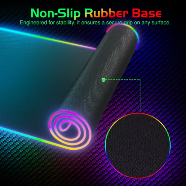 Wireless Charging RGB Luminous Mouse Pad Charger Phone Gaming Mousepad Keyboard Game Table Pad Laptop Mouse Mat Deskpad Mausepad - Image 5