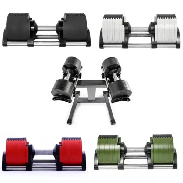 Adjustable Dumbbell Pair 2kg(5lb) or 4kg(9lb) Increase Max 45kg(100lb) Home Fitness OEM Dumbbells - Image 5