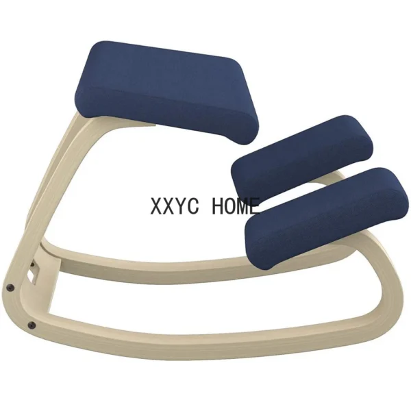 Correction Kneeling Chair Posture Furniture Original Ergonomic Kneeling Rocking Wooden Kneeling Compute Improving Posture Chair - Image 6