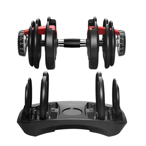 2.5-24 Kg Gym Automatic Quick Adjustment Dumbbell Set for Men and Women 52.5 Lbs Adjustable Dumbbell Level 15 - Image 2